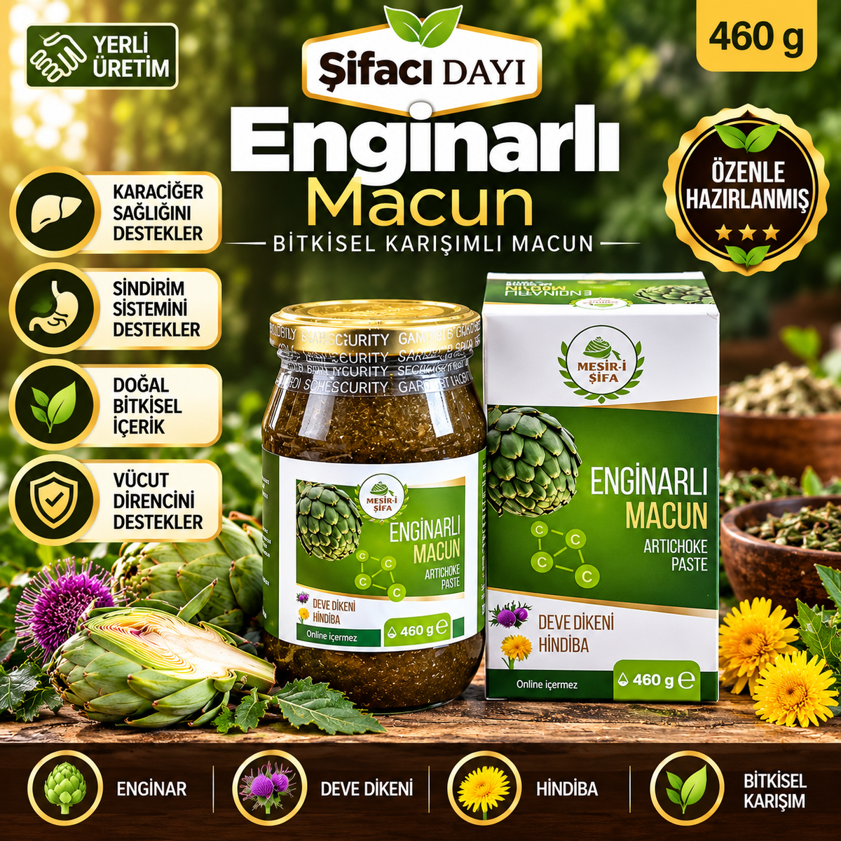 Şifacı Dayı Enginarlı Macun Devedikeni Hindiba İçerikli Enginar Macunu